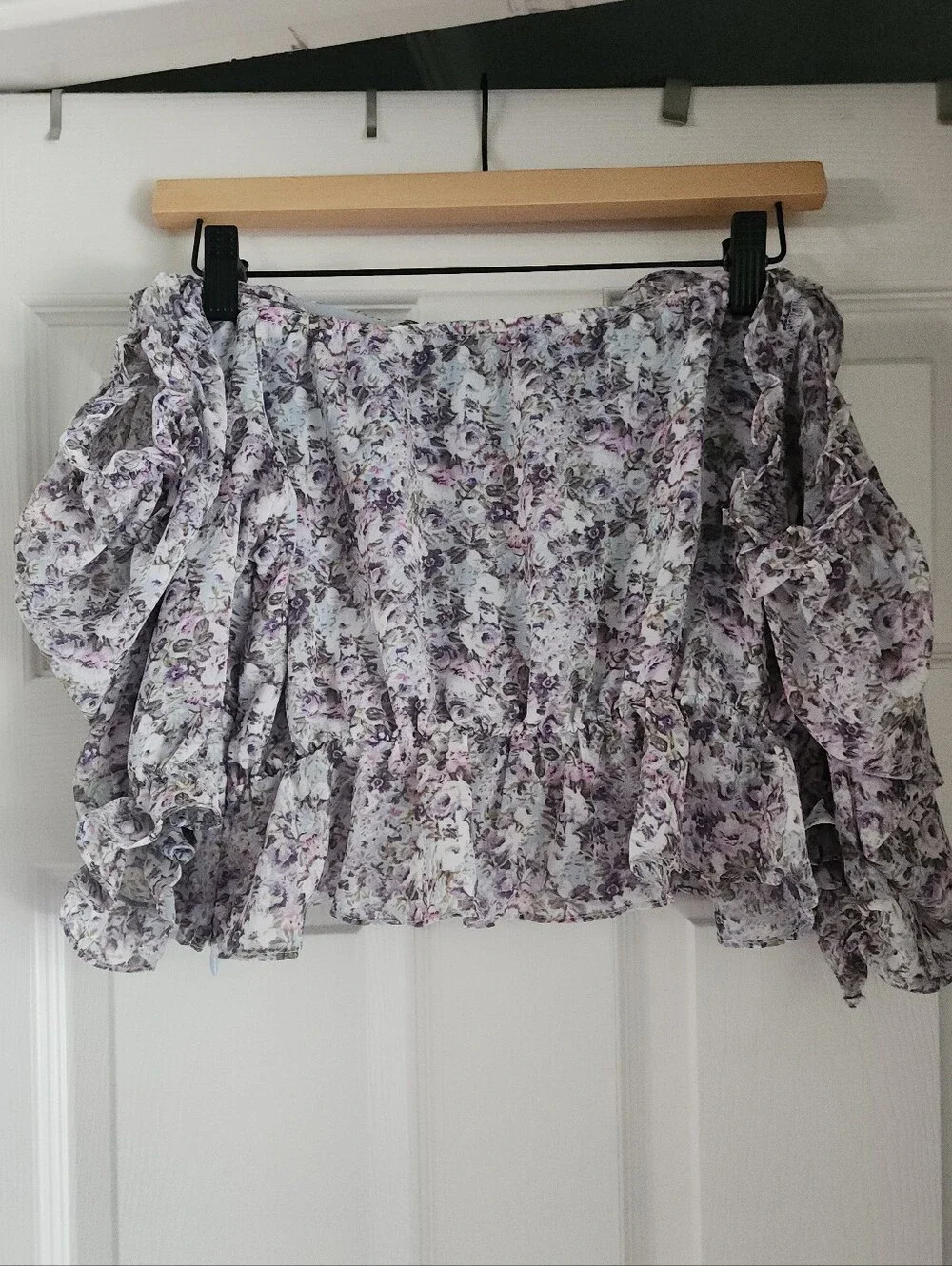 ASTR The Label Corset Peplum Hem Top
